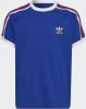 Adidas Originals T shirt 3 Stripes Blauw/Wit/Rood Kinderen online kopen