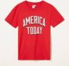 America Today Junior T shirt met tekst rood online kopen