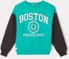 America Today Junior sweater Sloan Jr met printopdruk groen/zwart online kopen
