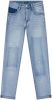 Indian Blue Jeans Blauwe Straight Leg Jeans Blue Sue Damaged Straight Fit online kopen