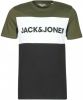 JACK & JONES ESSENTIALS T shirt JJELOGO met logo groen/wit/zwart online kopen