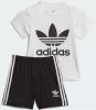 Adidas Originals Trefoil T Shirt/Shorts Set Baby's White Kind online kopen