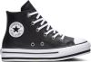 Converse Chuck Taylor All Star Platform EVA Hi leren sneakers met plateauzool zwart/wit online kopen
