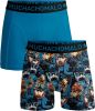 Muchachomalo Boxershorts Biker Poseidon Ace 3 Pack , Blauw, Heren online kopen