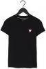 Guess T shirts Shortsleeve Crewneck Mini Triangle Zwart online kopen