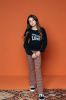 Looxs Revolution Sweater zwart garment dyed look voor meisjes in de kleur online kopen