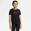 Nike Dri FIT One Trainingstop met korte mouwen voor meisjes Black/White Kind online kopen
