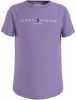 Tommy Hilfiger T shirt van biologisch katoen lila online kopen