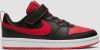Nike Sneakers Court Borough Low 2 Zwart/Rood/Wit Kinderen online kopen