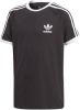 Adidas 3 Stripes basisschool T Shirts Black 100% Katoen online kopen