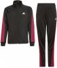 Adidas Team Polyester Regular 3 Stripes Trainingsjack Black/Team Real Magenta online kopen