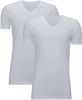 Claesens Stretch T Shirt White V neck TWO PACK(CL 1223 ) online kopen