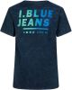 Indian Blue Jeans Blauwe T shirt T shirt L.blue Rainbow WAshed online kopen