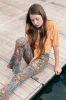 Looxs Revolution Flared broekje ribjersey summer paisley voor meisjes in de kleur online kopen