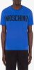 Moschino Logo T shirt Zra0702 2039 1297 , Blauw, Heren online kopen