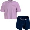 Tommy Hilfiger Nachtmode & Loungewear Short Sleeve Short Set Paars online kopen
