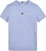 Tommy Hilfiger ! Jongens Shirt Korte Mouw -- Blauw Katoen online kopen