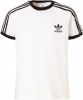 Adidas 3 Stripe Shortsleeve Tee basisschool T Shirts White 100% Katoen online kopen
