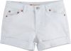 Levi's Kids Girlfriend loose fit jeans short white001 online kopen